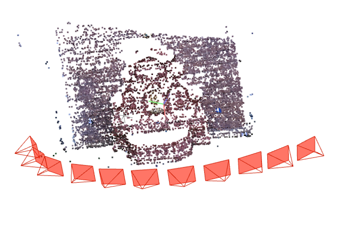 VGPA reconstruction of fountain-P11 from the Strecha dataset
