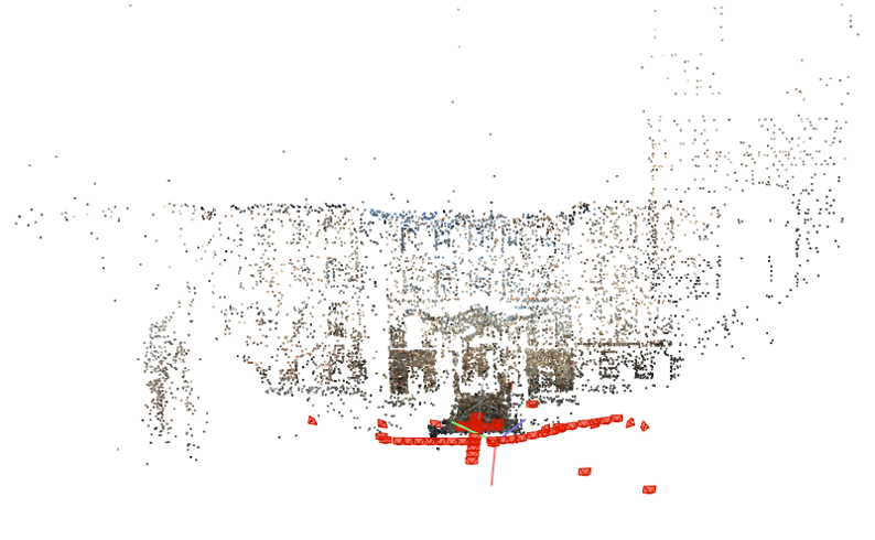 VGPA reconstruction of façade from the Strecha dataset