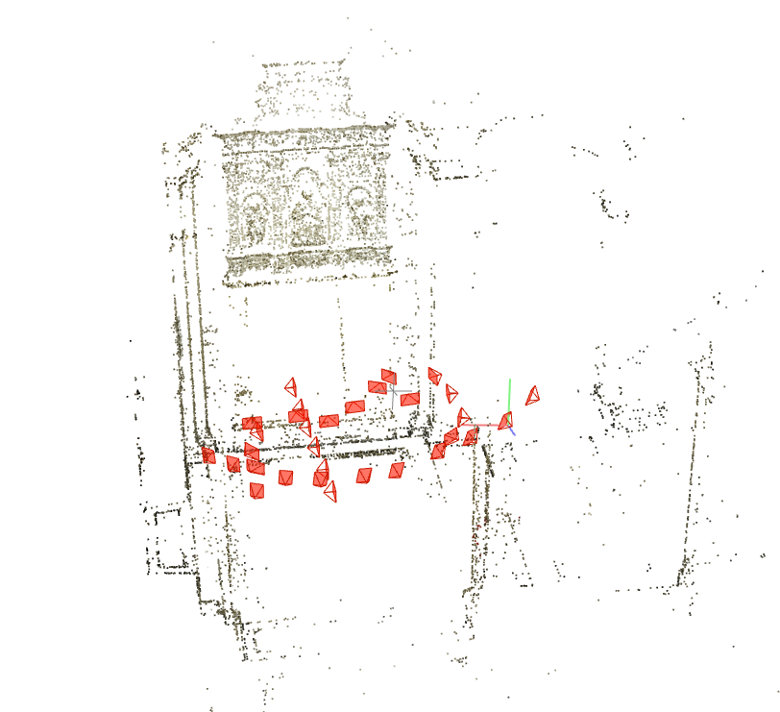 VGPA reconstruction of relief from the Strecha dataset
