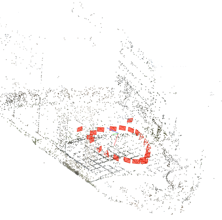 VGPA reconstruction of terrace from the Strecha dataset